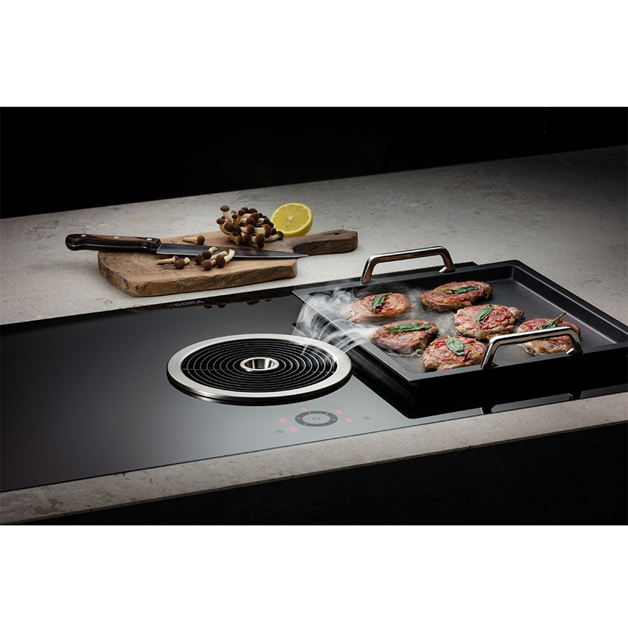 Cooktop and extractor exhaust air w.760