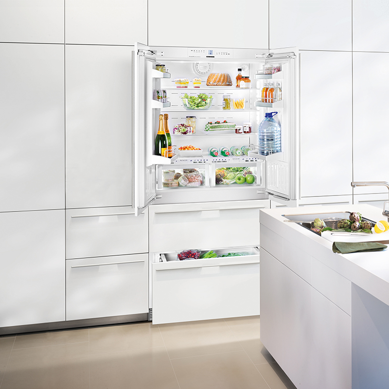 Integrated French Door Refrigerator Freezer W 915 Kouzina Appliances Integrated French Door Refrigerator Freezer W 915