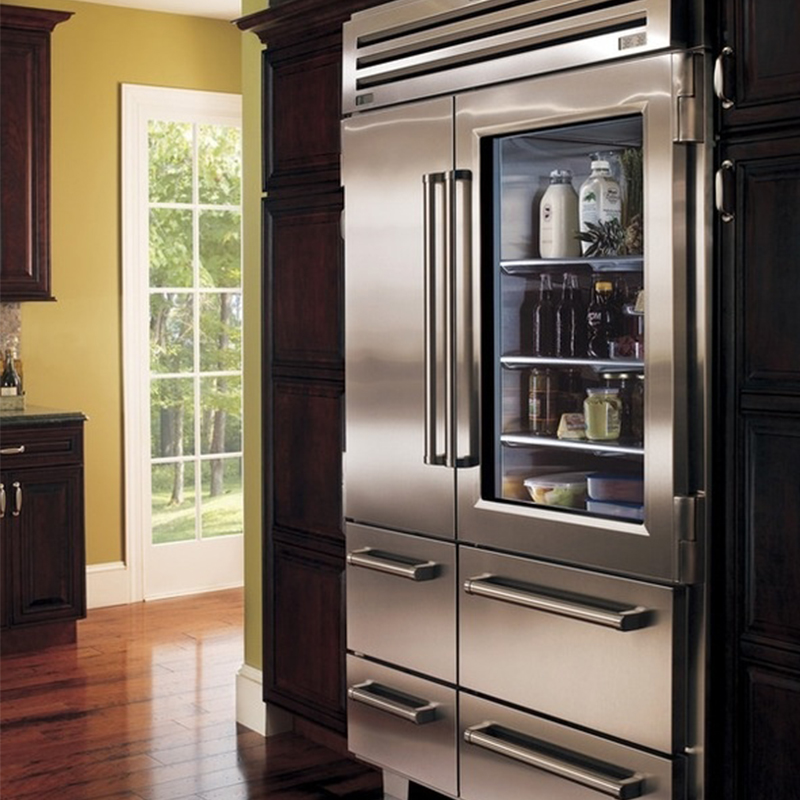 Professional Refrigeration SidebySide with Glass Door w.1219