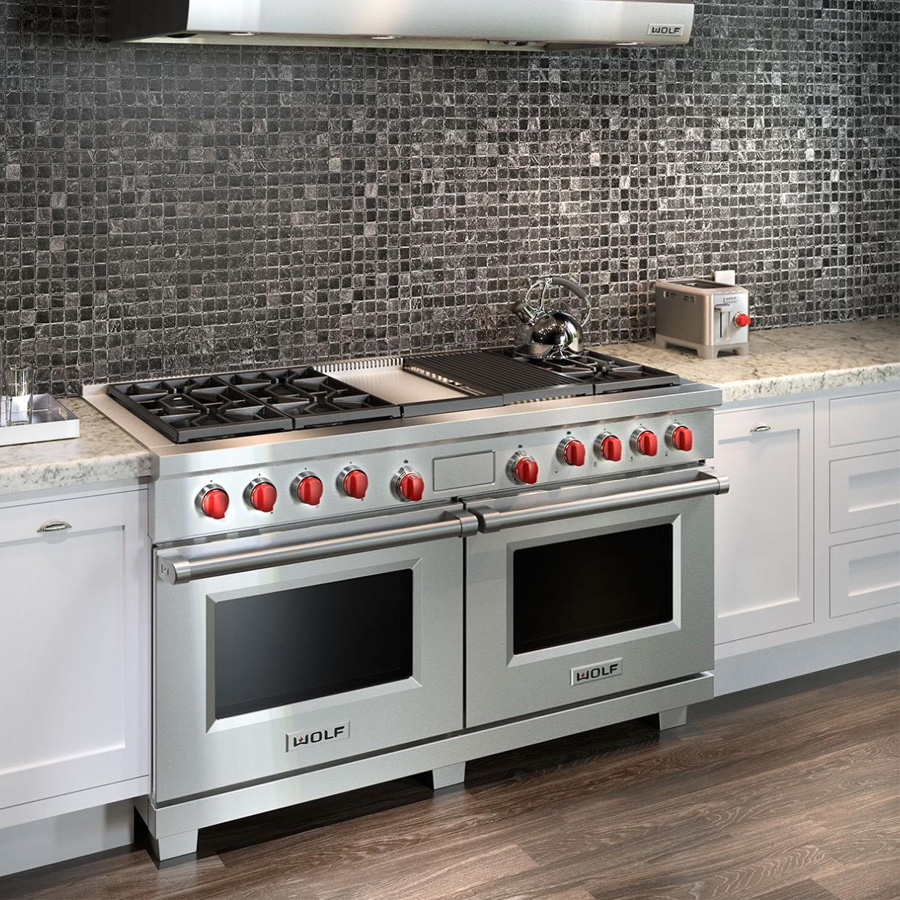 DUAL FUEL RANGE BURNERS, INFRARED CHARBROILER AND INFRARED GRIDDLE W